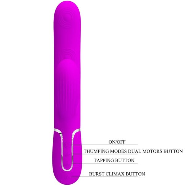 Pretty love - perlita vibrador punto g 3 en 1 multifunciÓn vioeta