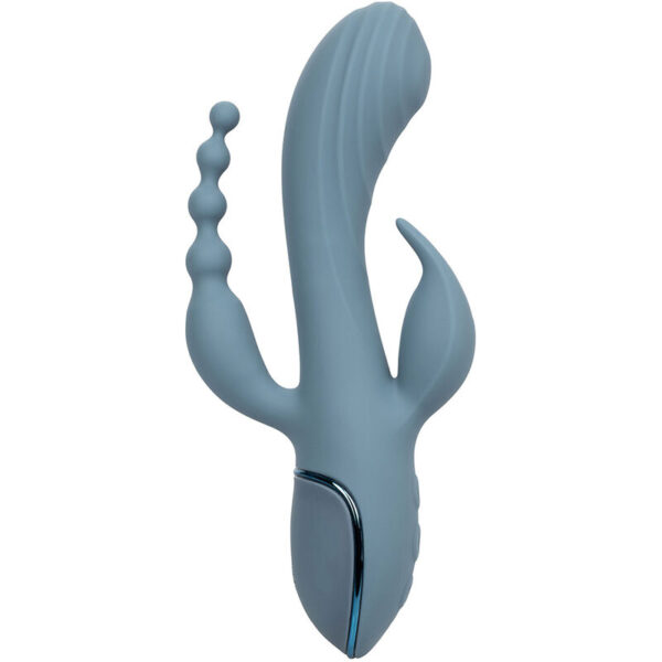 Calexotics - vibrador triple Éxtasis gris