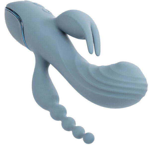 Calexotics - vibrador triple Éxtasis gris