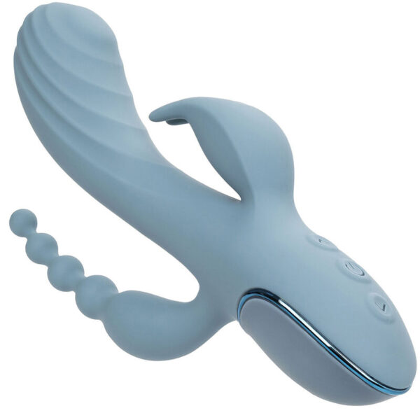 Calexotics - vibrador triple Éxtasis gris