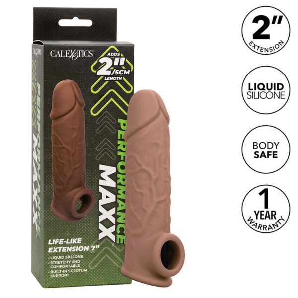 Calexotics - performance maxx extensiÓn realista 7 piel moreno
