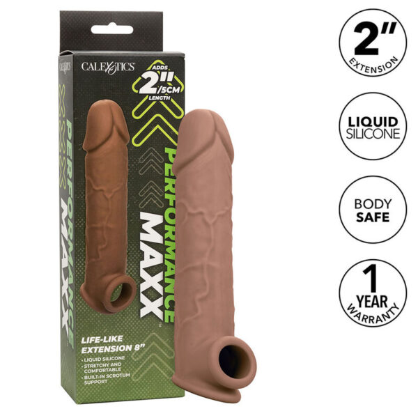 Calexotics - performance maxx extensiÓn realista 8 piel moreno
