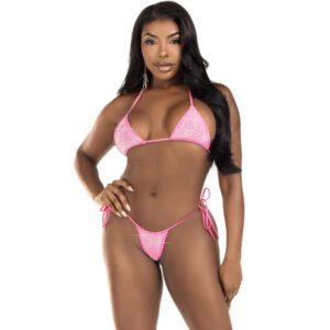 Leg avenue - bikini diamantes fucsia