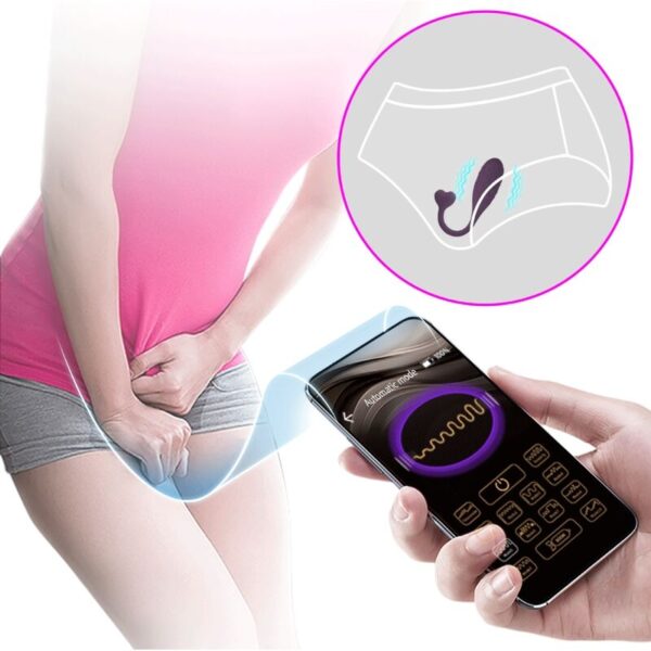 Pretty love - fisherman huevo vibrador lila controlado por app