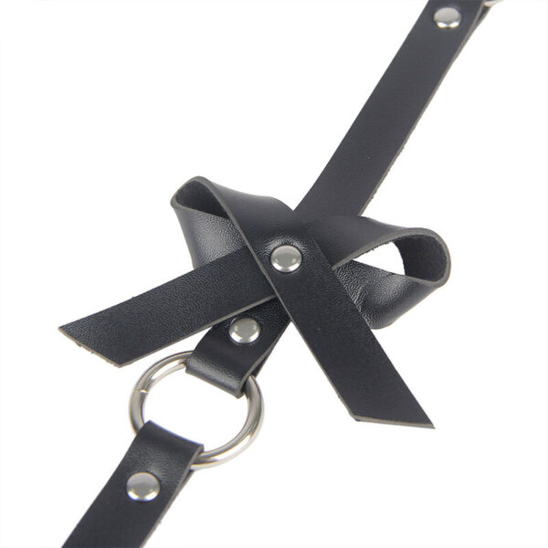 Subblime - arnÉs de pierna cadena cuero negro talla Única