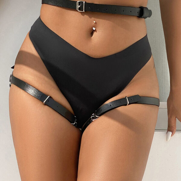 Subblime - arnÉs cintura y piernas cuero negro talla Única