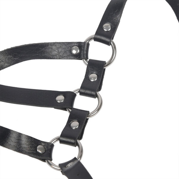 Subblime - arnÉs de cuerpo correas ajustable cuero negro talla Única