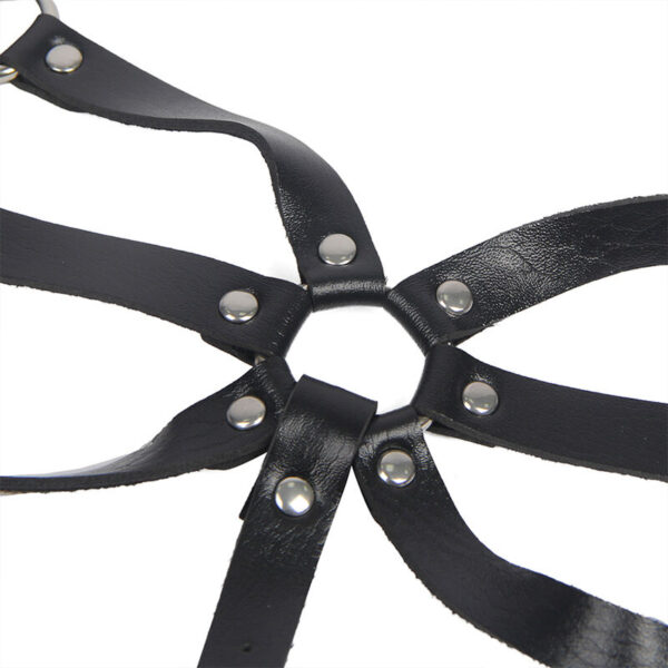 Subblime - arnÉs de cuerpo correas ajustable cuero negro talla Única