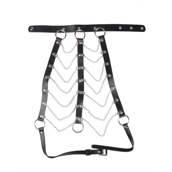 Subblime - arnÉs de pecho cadenas cuero negro talla Única