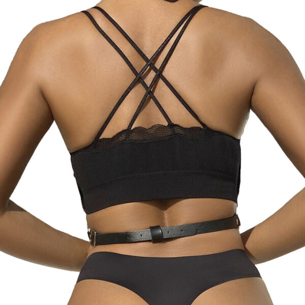 Subblime - arnÉs de pecho cadenas cuero negro talla Única
