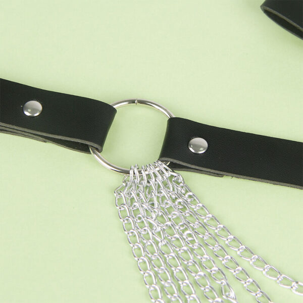 Subblime - cinturon de cadenas cuero negro talla Única