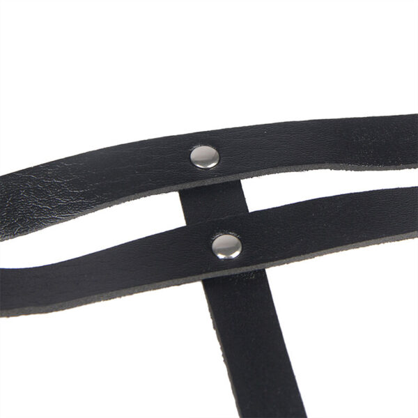 Subblime - cinturon de cadenas anillas cuero negro talla Única