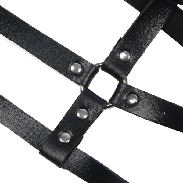 Subblime - arnÉs de pecho anillas de cuero negro talla Única
