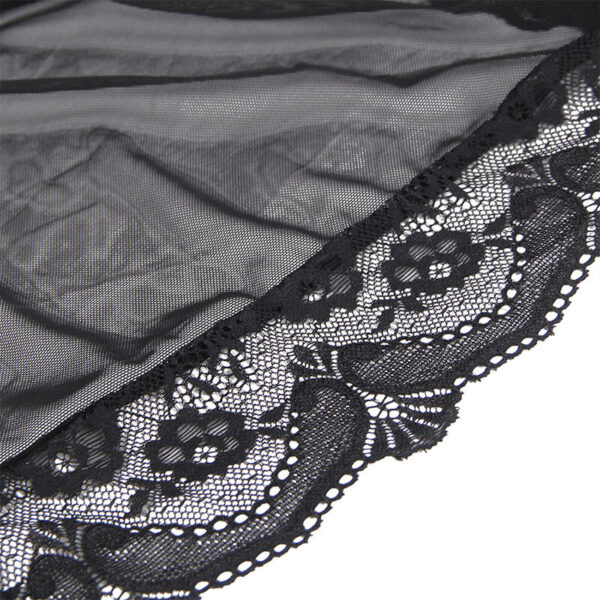 Subblime - bata tela transparente detalle encaje negro s/m