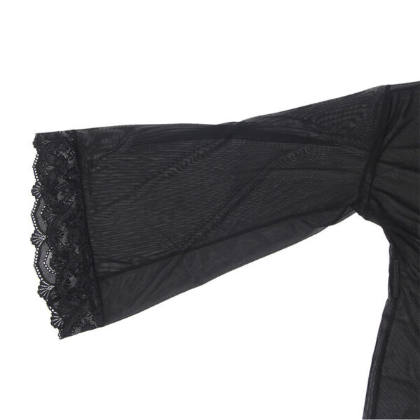 Subblime - bata tela transparente detalle encaje negro l/xl