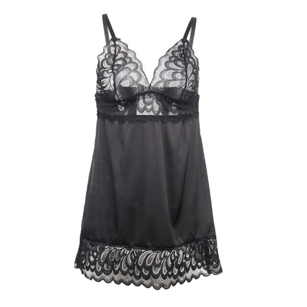 Subblime - babydoll con estampado floral pecho negro l/xl