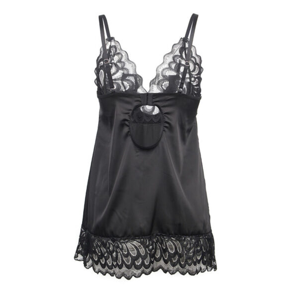 Subblime - babydoll con estampado floral pecho negro l/xl