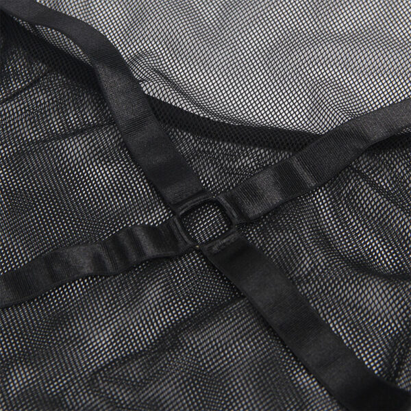 Subblime - vestido transparente cuello halter negro s/m