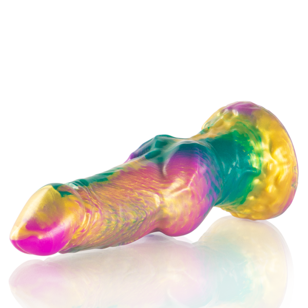 Epic - iris dildo con testÍculos arcoÍris de placer