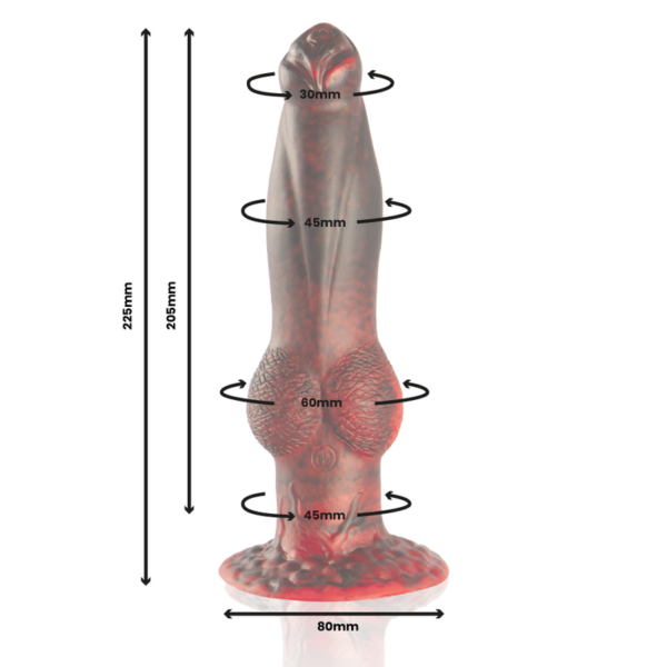 Epic - prometheus dildo titan en llamas recargable control remoto