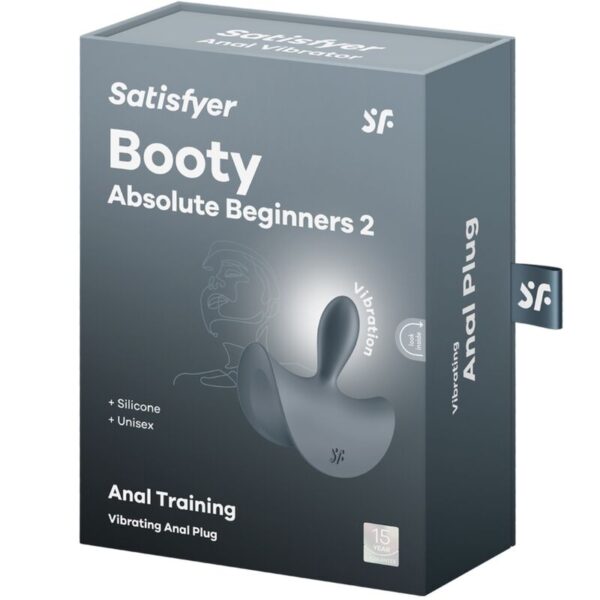 Satisfyer - booty absolute beginners 2 plug anal vibrador unisex negro