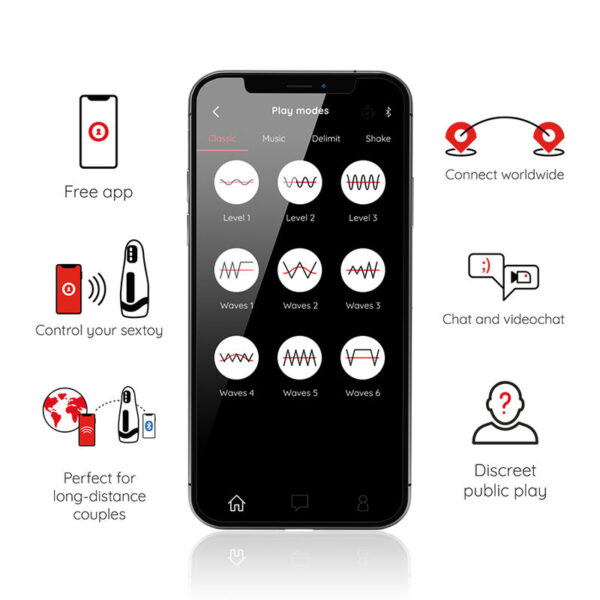 Oninder - seoul masturbador masculino de compresion y vibracion - app gratuita