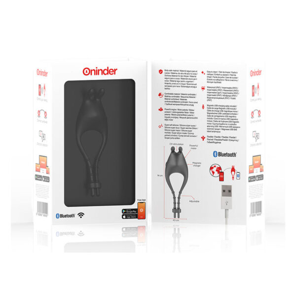 Oninder - pampa anillo vibrador ajustable y multiposicion  - app gratuita