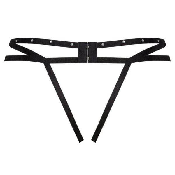 Livco corsetti fashion - nomade tanga crotchless negro l/xl