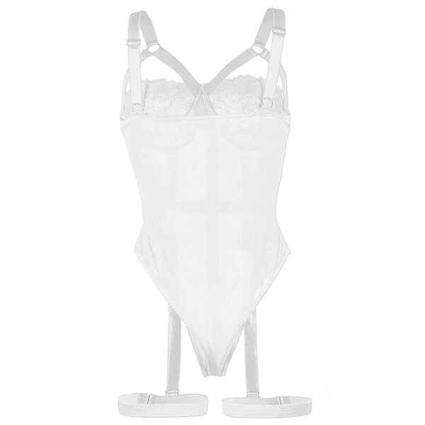 Subblime - teddy con liguero detalle tiras pecho blanco l/xl