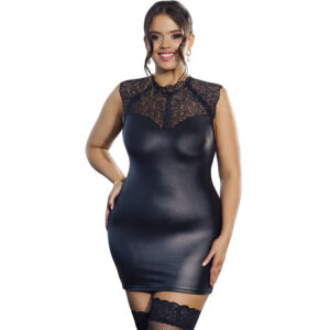 Subblime - vestido sexy de cuero l/xl