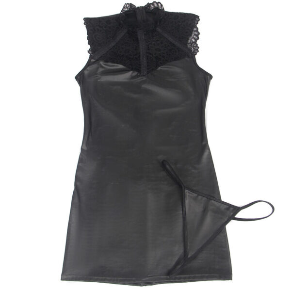 Subblime - vestido sexy de cuero l/xl