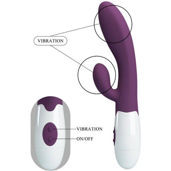 Pretty love - alvis vibrador rabbit & punto g morado