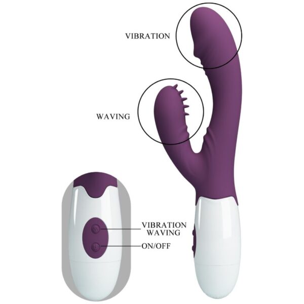 Pretty love - andre vibrador rabbit & estimulador punto g morado