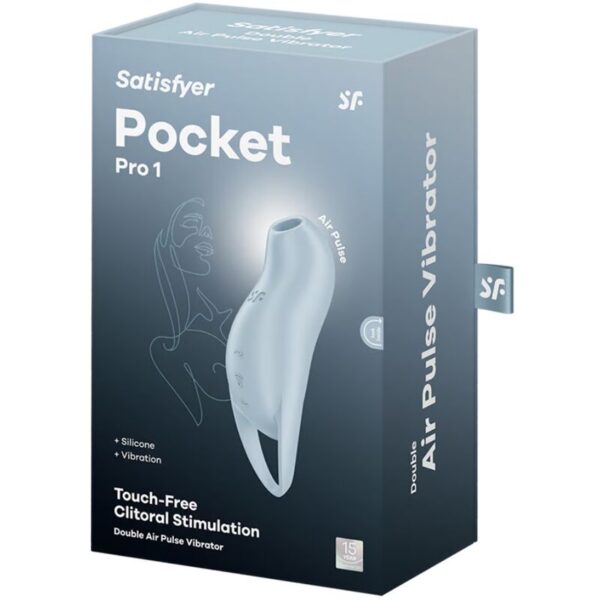 Satisfyer - pocket pro 1 estimulador clÍtoris azul claro