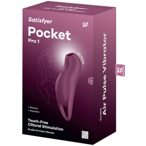 Satisfyer - pocket pro 1 estimulador clÍtoris granate