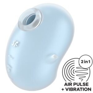 Satisfyer - cutie ghost vibrador lay-on azul claro