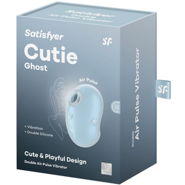Satisfyer - cutie ghost vibrador lay-on azul claro
