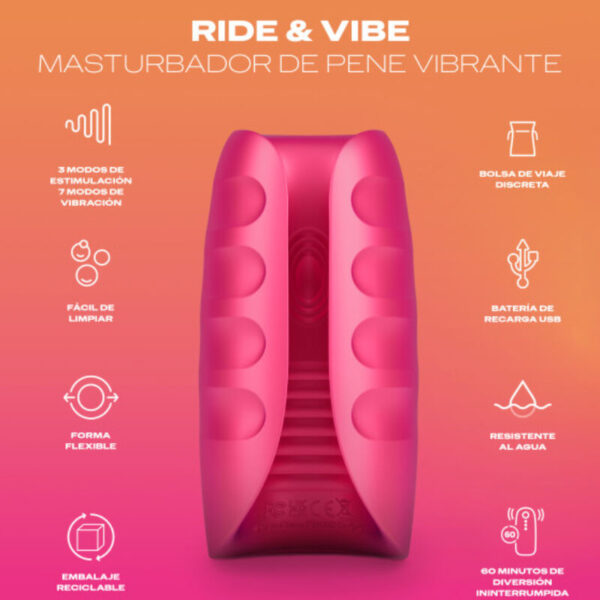 Durex - toy masturbador vibrador ride & vibe