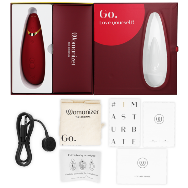Womanizer - premium 2 estimulador de clÍtoris burdeos