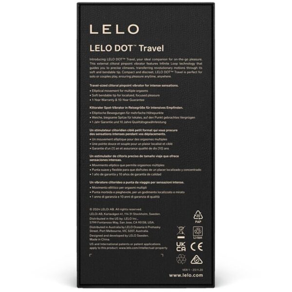 Lelo - dot travel estimulador de clÍtoris rosa