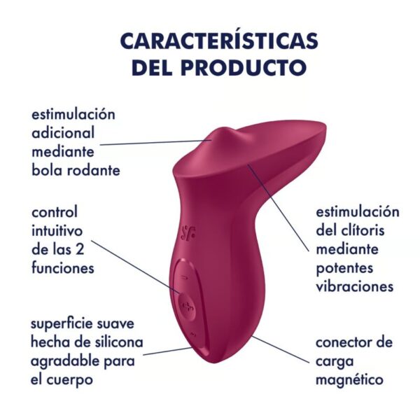 Satisfyer - exciterrr vibrador lay-on clÍtoris berry