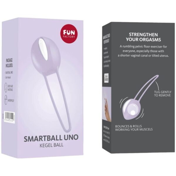 Fun factory - smartball uno bola pÉlvica blanco / lila pastel