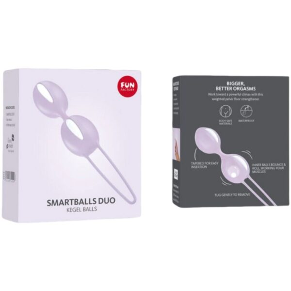 Fun factory - smartballs duo bolas pelvicas blanco / lila pastel