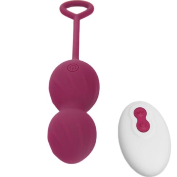 Armony - blossoms pesas vaginales vibrador control remoto 10 vibraciones rojo oscuro