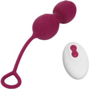 Armony - blossoms pesas vaginales vibrador control remoto 10 vibraciones rojo oscuro
