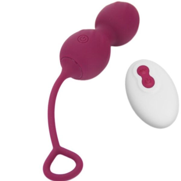 Armony - blossoms pesas vaginales vibrador control remoto 10 vibraciones rojo oscuro