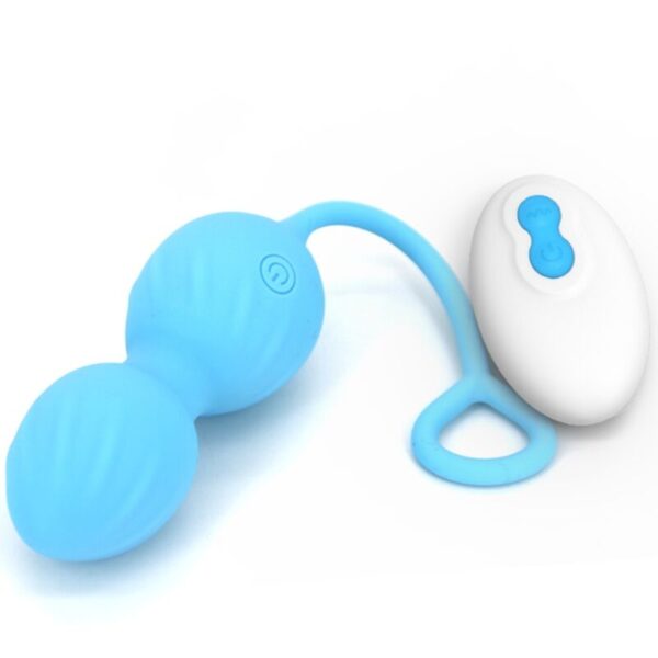 Armony - blossoms pesas vaginales vibrador control remoto 10 vibraciones azul