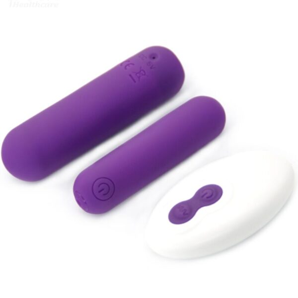 Armony - splash joline bala vibradora silicona control remoto 10 vibraciones 6.5 x 1.5 cm morado