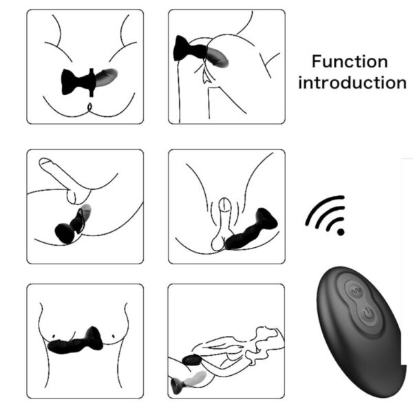 Armony - extreme a bloom rosa vibrador & plug anal control remoto negro