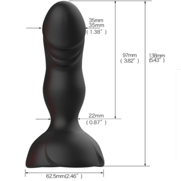 Armony - extreme a bloom rosa vibrador & plug anal control remoto negro